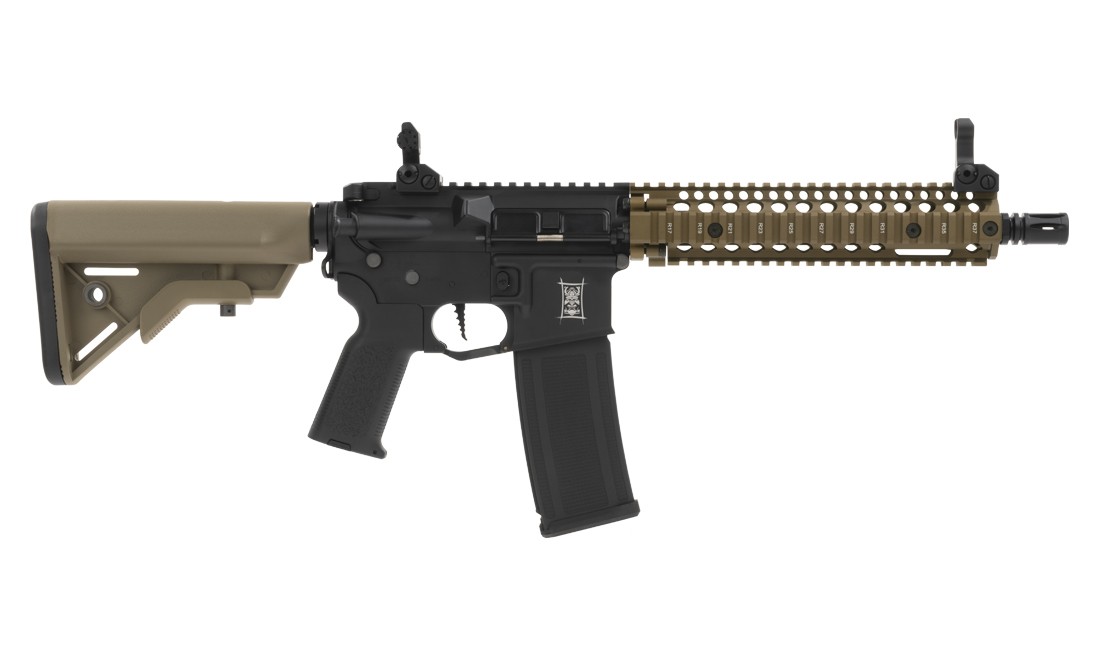 BUSHIDO JIN S-AEG mit ETU, FSWS&Speedtrigger, MapleLeaf HopUp-Gummi, TAN/BK