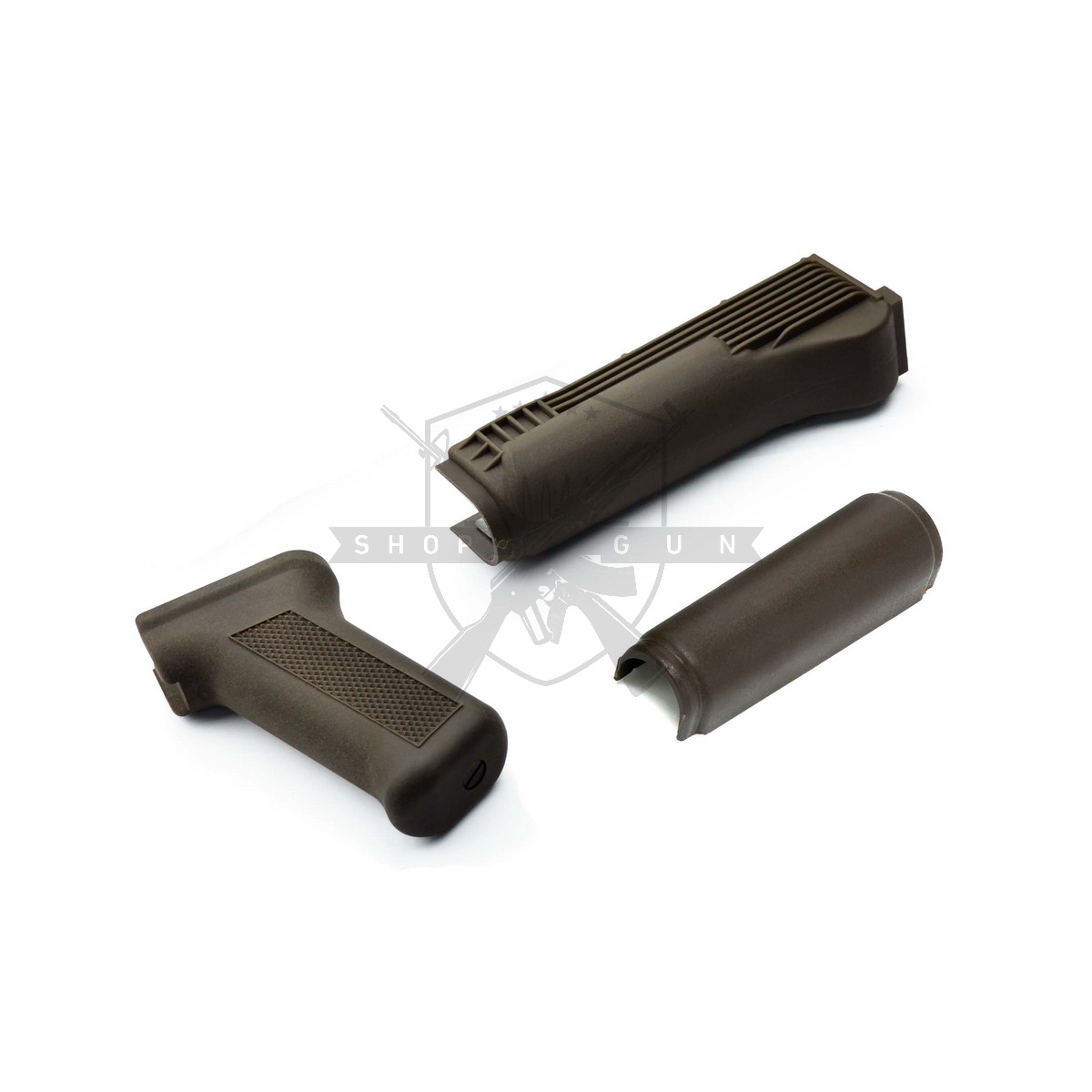 LCT AK-74 Handguard und Griff (Plastik, Grün)