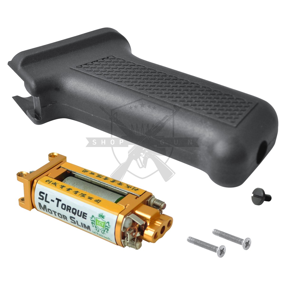 LCT AK104 Slim Pistolgrip (Schwarz) inkl. Slim High Torque Motor