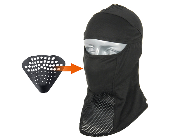 Balaclava with a protective mask - Black [TMC]