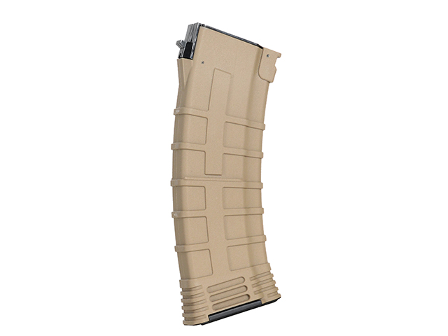 130rds AK74 Reinforced Polymer Midcap Magazin, Dark Earth