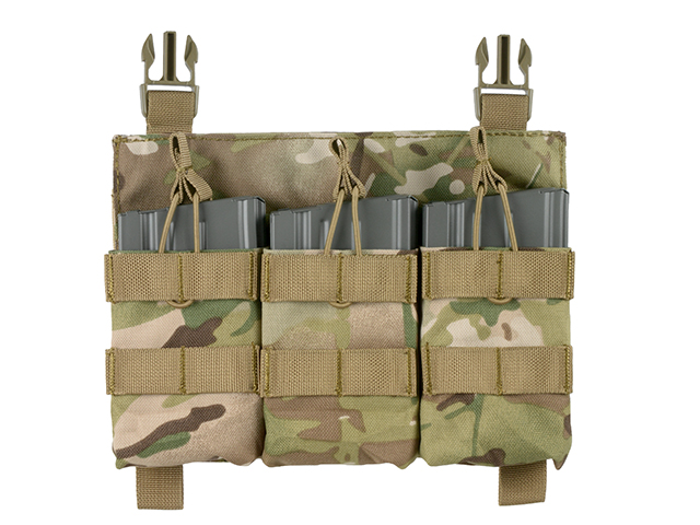 Buckle Up Triple SR25/AR-10/M14/SCAR-H Pouch Panel - MC