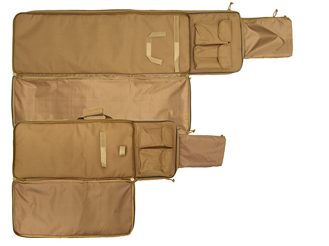 47 inches double rifle gun case - black [8FIELDS] - Restposten