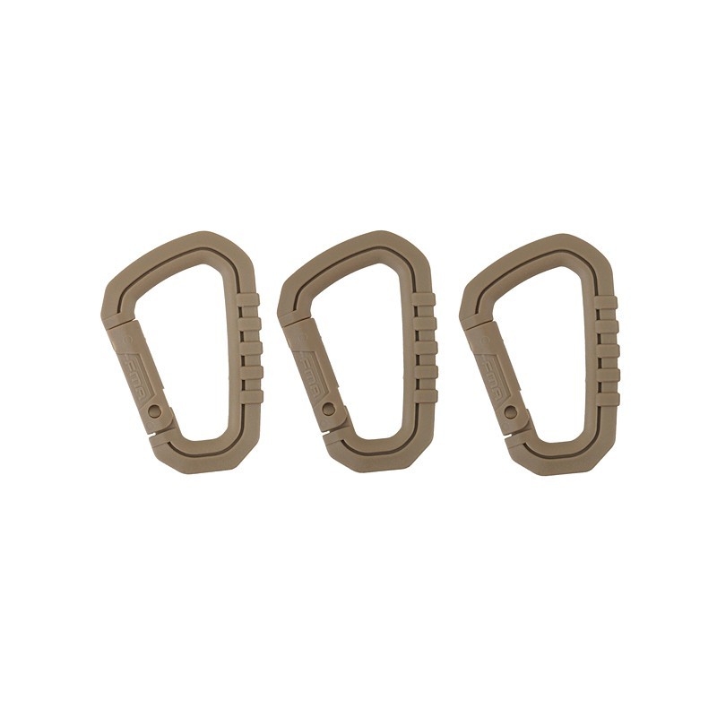 1x Karabiner Nylon (tan/DE)