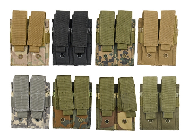 Double pouch for pistol magazines - black [8FIELDS]