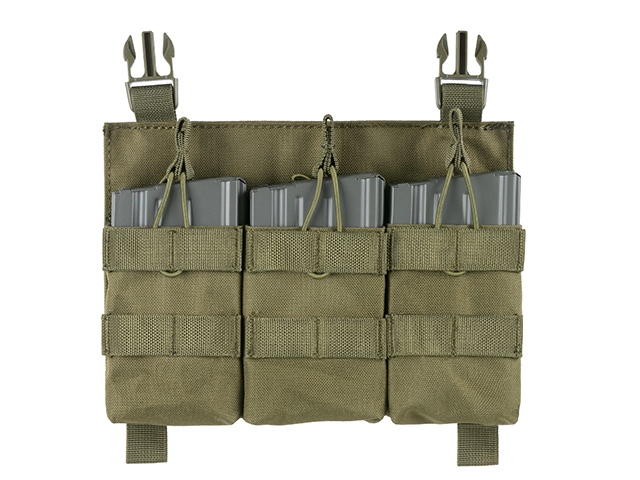 Buckle Up Triple SR25/AR-10/M14/SCAR-H Pouch Panel - OD