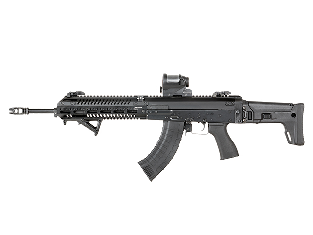 130rds AK47 Reinforced Polymer Midcap Magazin, Schwarz