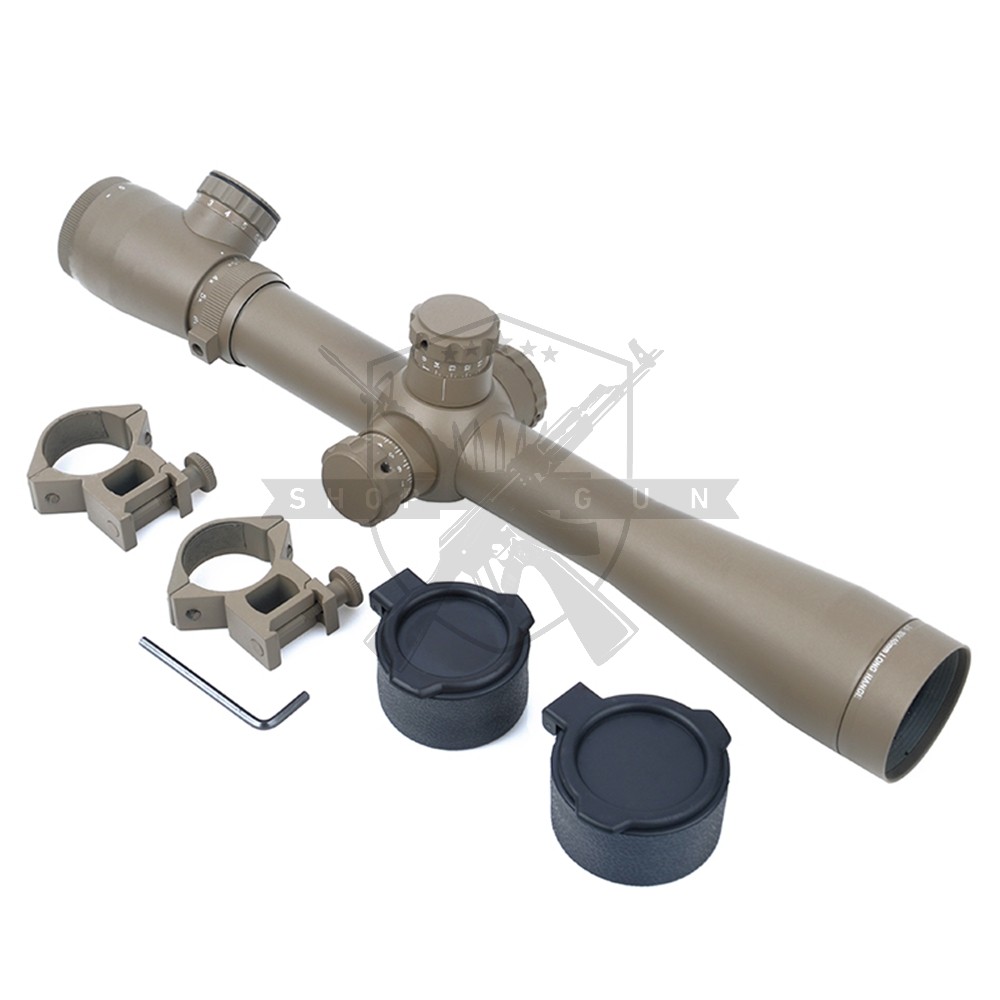 3.5-10×40E-SF Zielfernrohr mit rot/grün beleuchtetem Fadenkreuz (TAN)