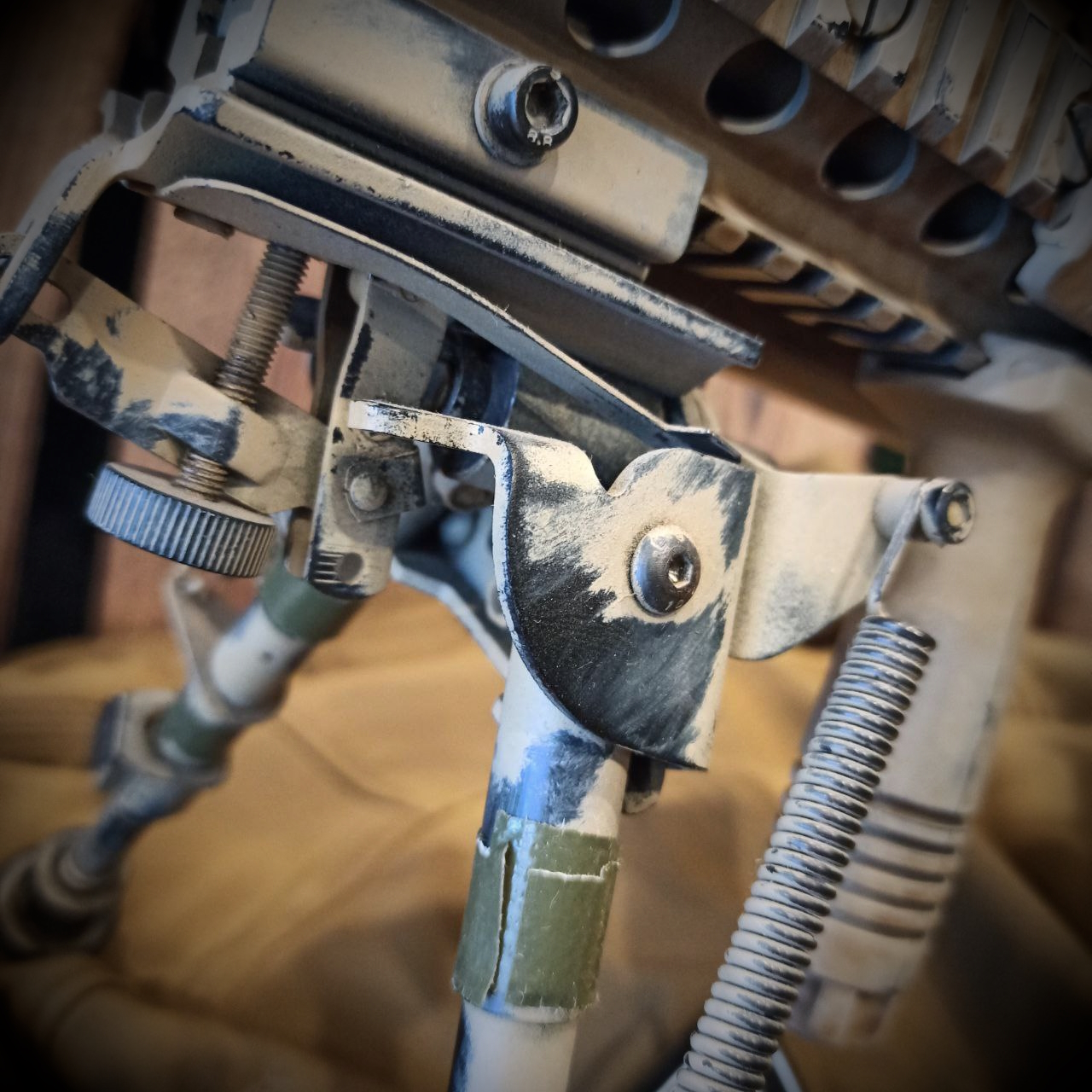 Kopie von CUSTOMGUN: E&C SR25 'American Sniper' S-AEG mit Perun Hybrid, Zweibein, Aim-O Zielfernrohr, Paintjob #1