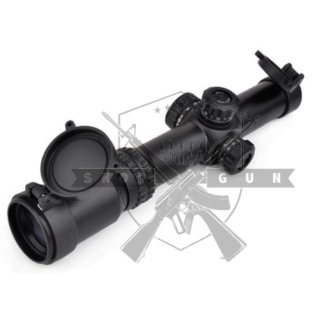 1-4 x 24 SE Zielfernrohr mit rot/grün beleuchtetem Fadenkreuz (BK)