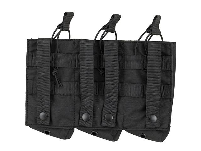 Open Top Triple 7.62x39 AK Mag Pouch - BLACK [8FIELDS]