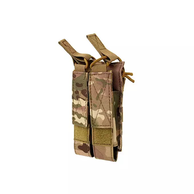 2er "offen mit Strapse" Magazinpouch "M5/M7/M9", für Molle&Gürtel (Multicamo)