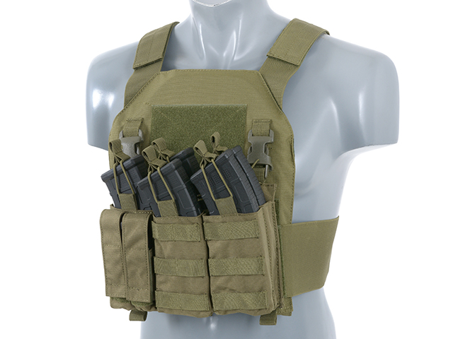 Buckle Up Triple AK Mag/Pistol Pouch Panel - Olive