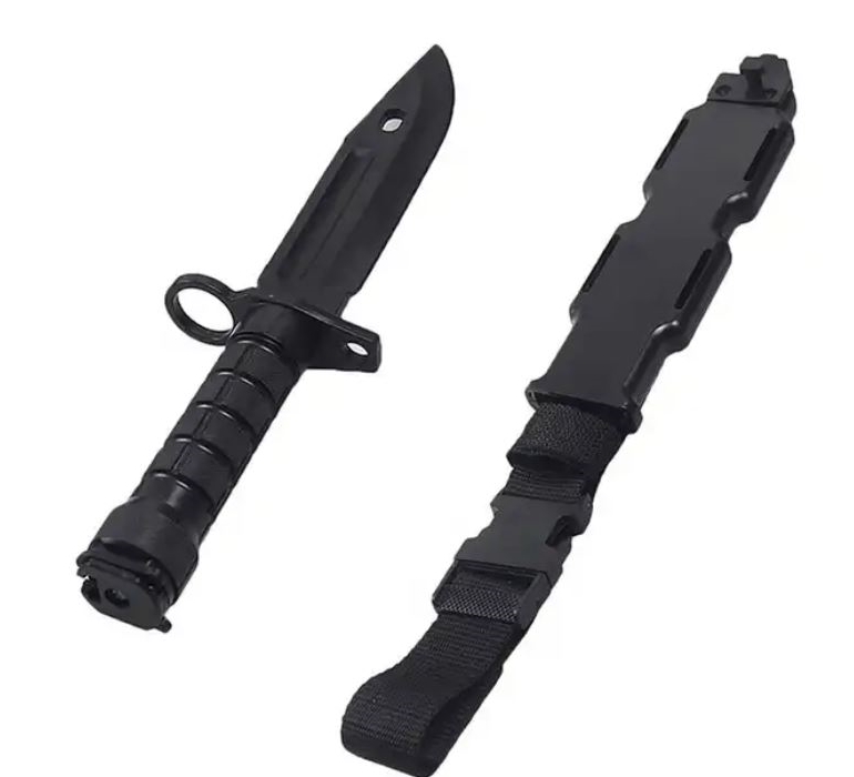 M9 Training Bayonett mit Scheide schwarz