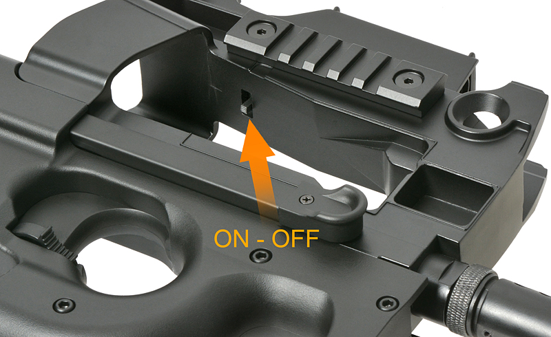 Cyma/Cybergun FN P90 0,5J AEG, normale Drosselung