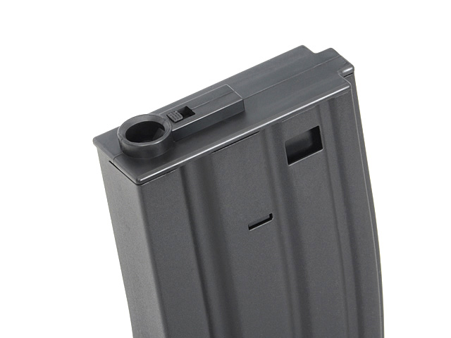 120rds Stahlblech M4/AR15 Midcap Magazin, Schwarz
