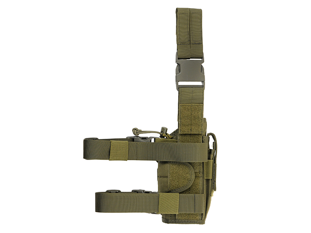 2-Ways Carrying Type Tactical Drop Leg Holster for left-handed - Olive [8FIELDS]