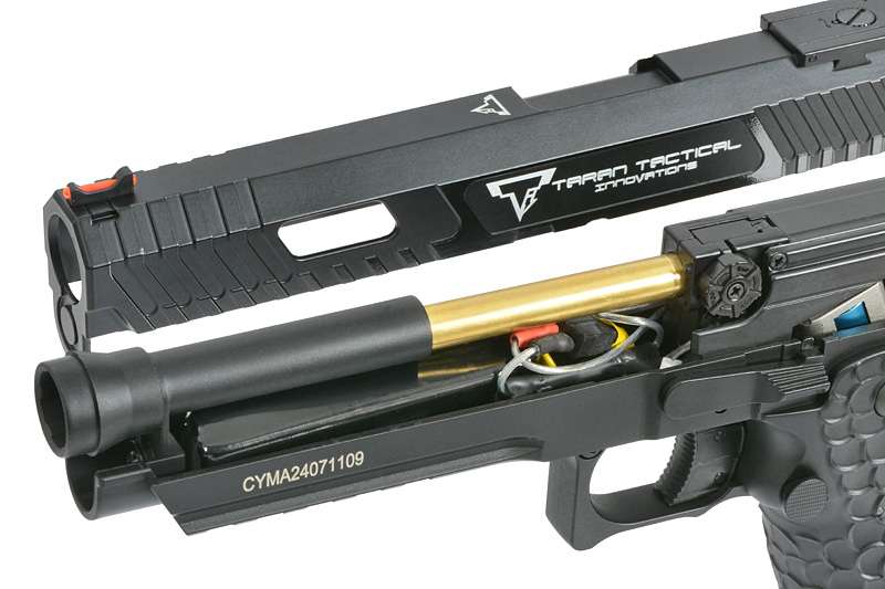 CYMA/EMG CM.138S TTI JW3 Combat Master AEP, schwarz, S-Line mit JEFFTRON Mosfet MICRO, lizensiert