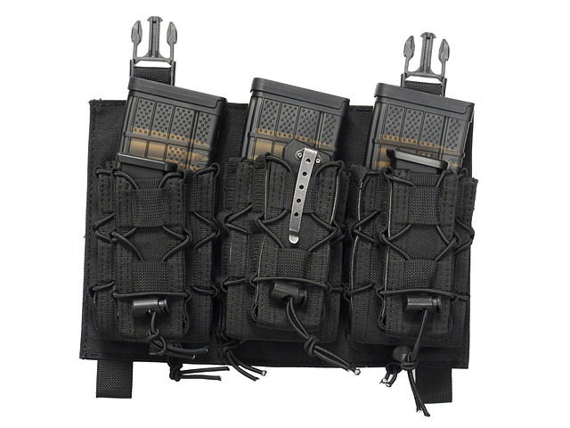 Buckle Up Speed Triple Rifle/Pistol Mag Pouch - Black