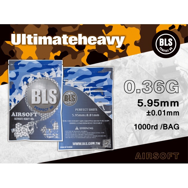 0,36G - BLS BIO BB'S 1000 Schuss, weiß