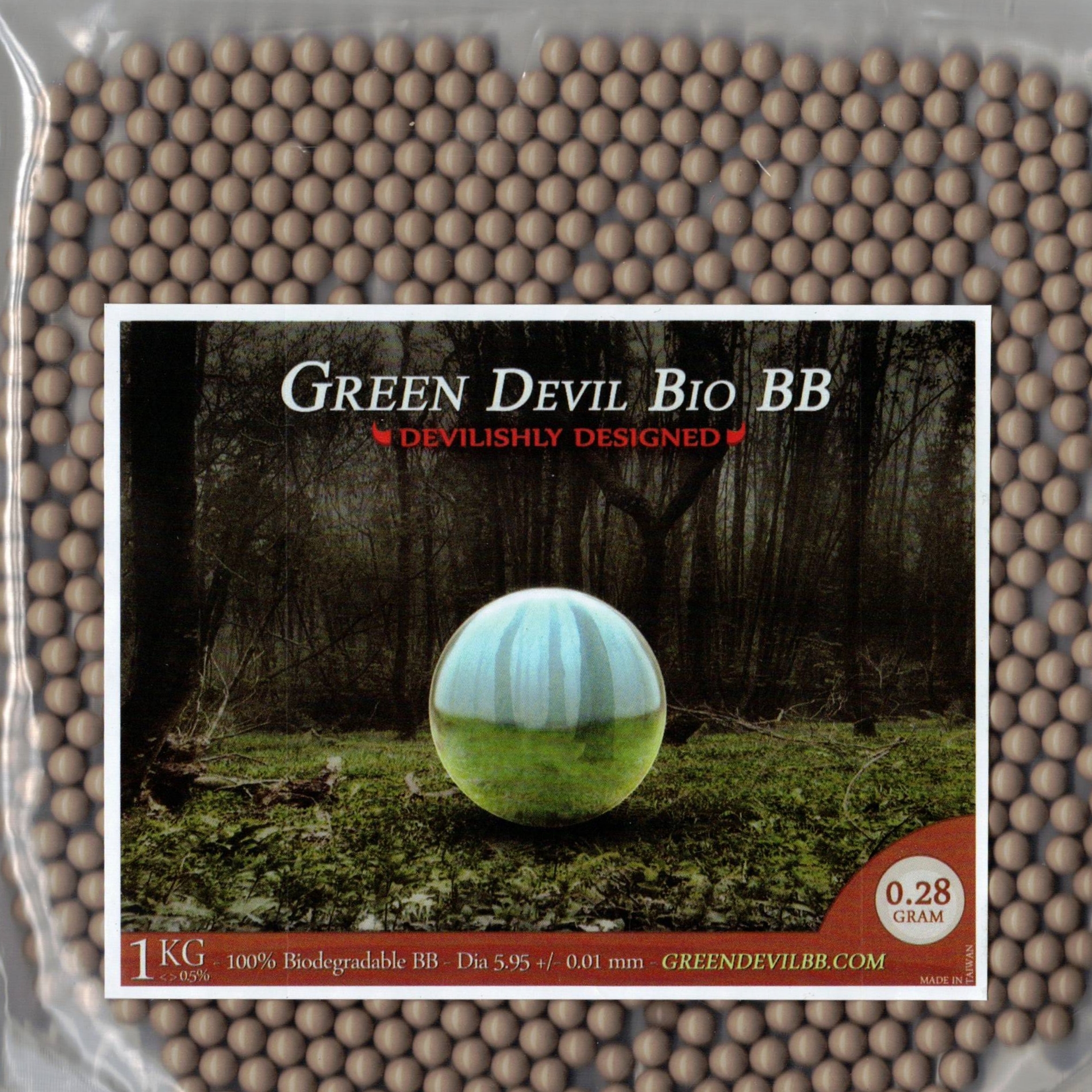0,28g GREEN DEVIL BIO BBs 1KG Beutel