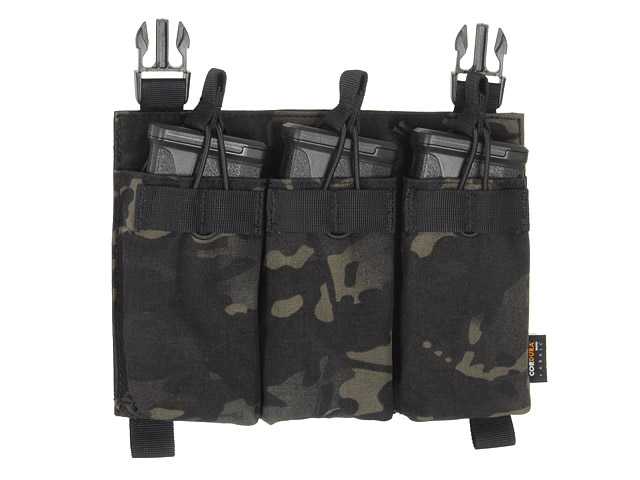 Buckle Up Triple 5.56 Mag Pouch - Multicam Black  [8FIELDS PREMIUM]