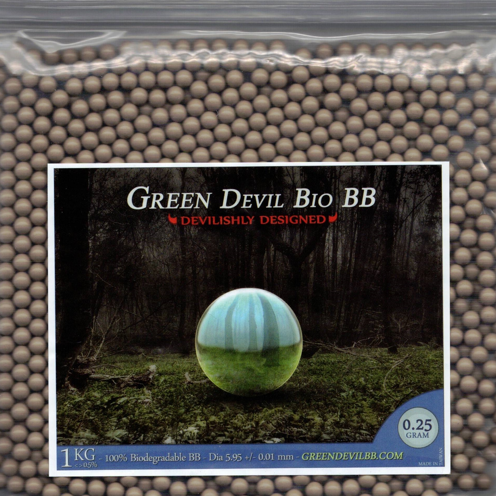 0,25g GREEN DEVIL BIO BBs 1KG Beutel