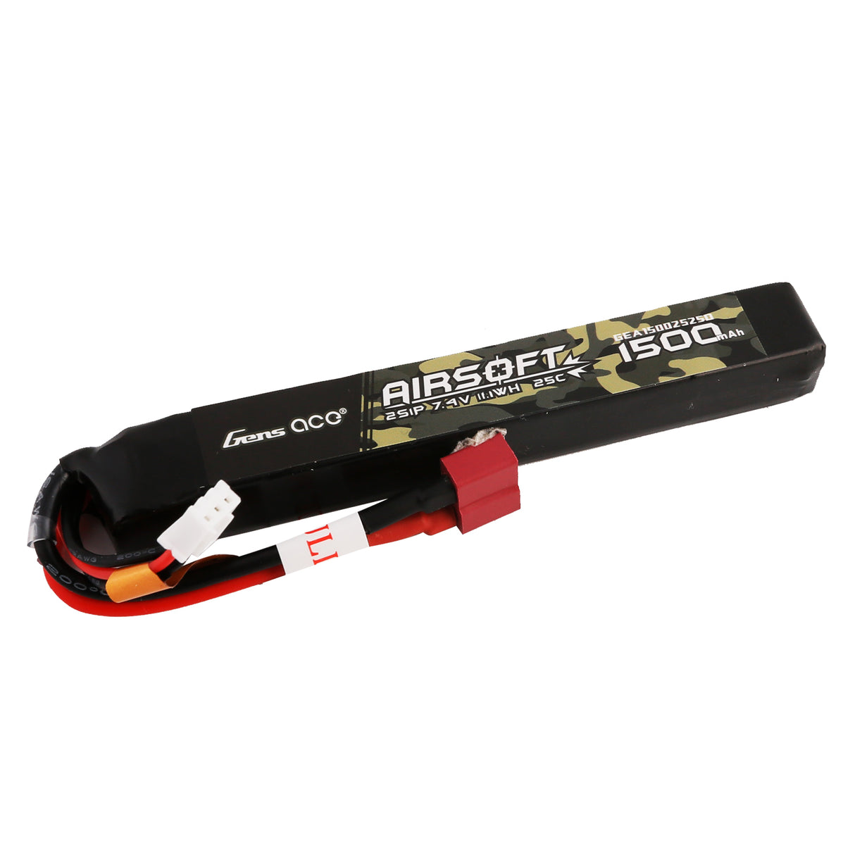 Gens Ace 25C 1500mAh 2S1P 7.4V Sticktype mit T-Stecker
