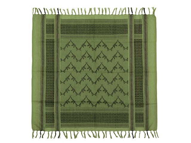 M16 Pattern Shemagh Scarf - Olive