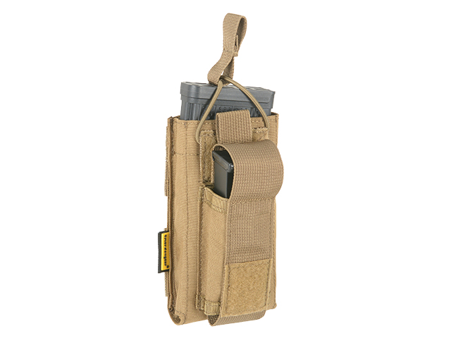 5.56/9mm Open Top Single Magazine Combo Pouch - Coyote Brown [EM]