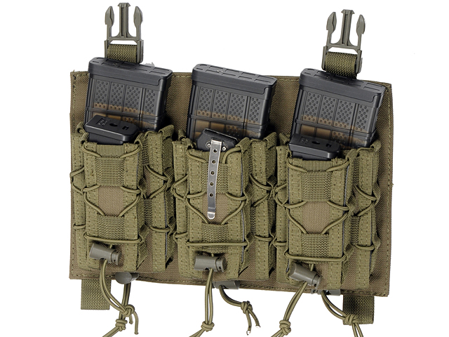 Buckle Up Speed Triple Rifle/Pistol Mag Pouch - Olive