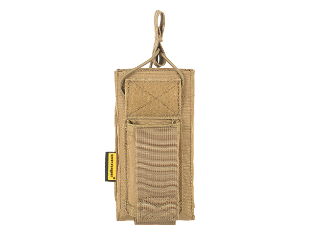5.56/9mm Open Top Single Magazine Combo Pouch - Coyote Brown [EM]