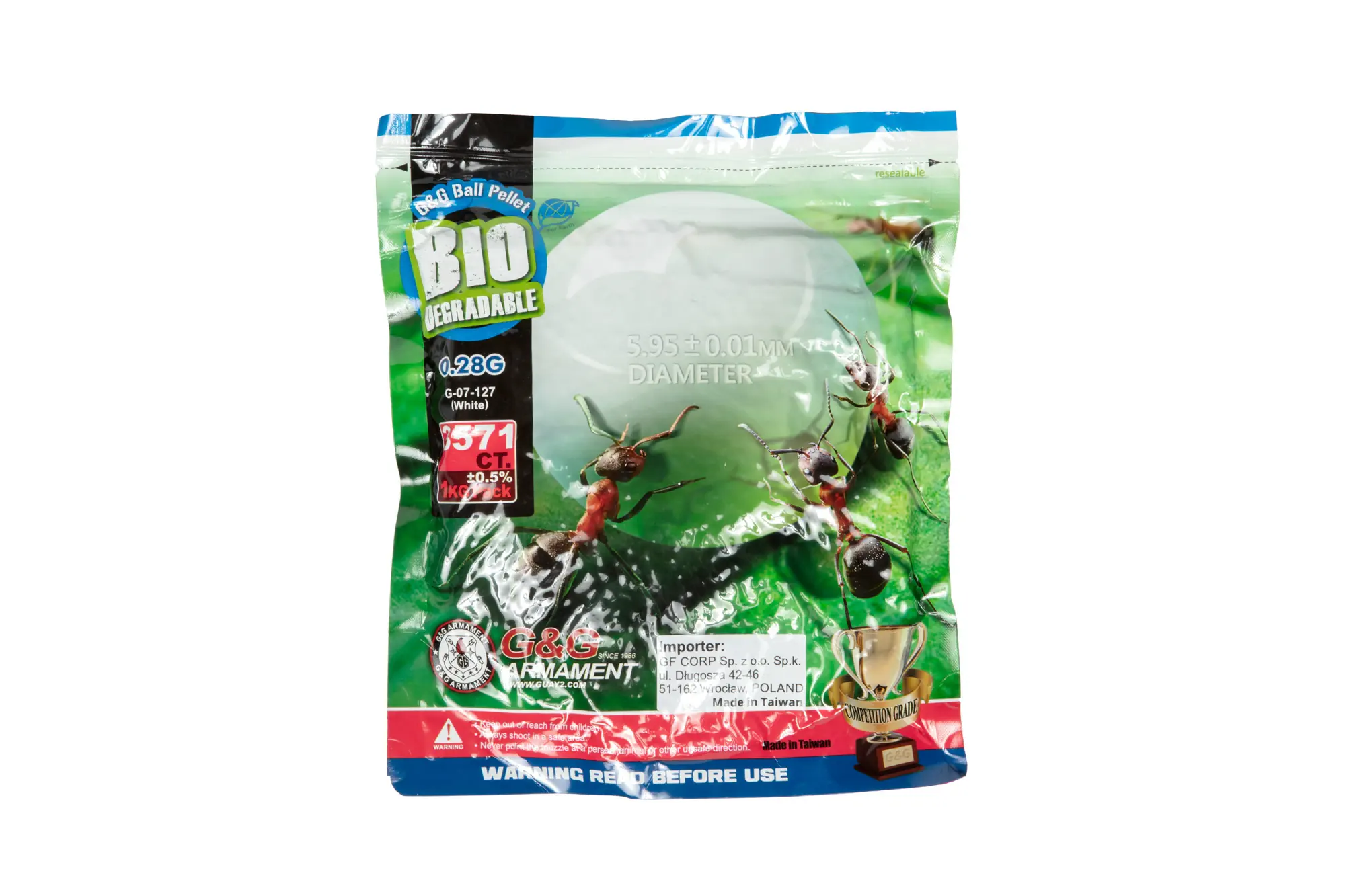 0,28g G&G BIO BB's 1KG Beutel (Vakuumiert)