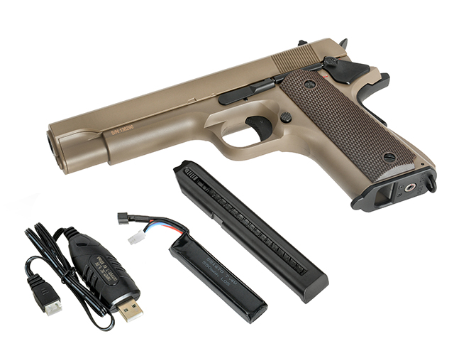 CYMA CM.123S AEP '1911' NACHBAU, TAN, S-Line mit JEFFTRON Mosfet MICRO