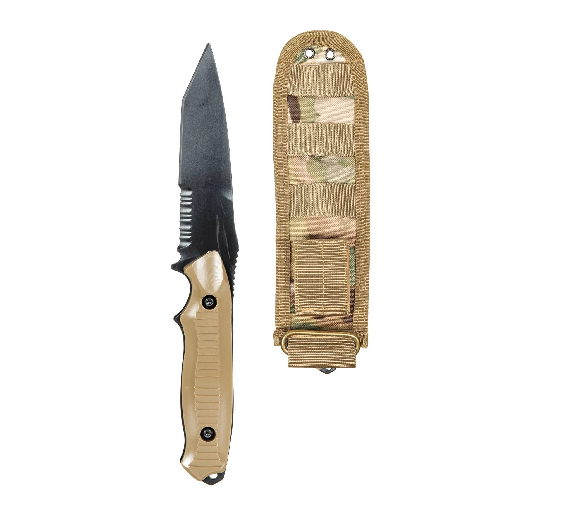 ACM TD202 Trainingsmesser mit Scheide - Tan/MC/schwarz