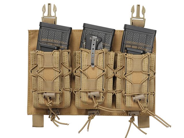 Buckle Up Speed Triple Rifle/Pistol Mag Pouch - Coyote