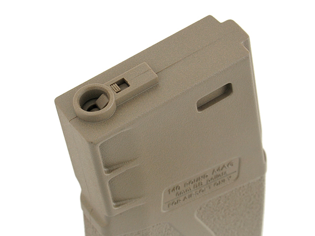 [10er Box] Guarder Bluebox 140rds Midcap-Magazine für 416/SCAR16/AR15, TAN