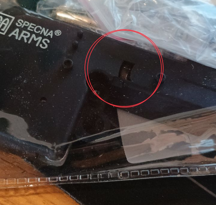 8mm-SpecnaArms V2 Gearboxshell "Enter & Convert™ / SAEC™", Federschnellwechselsystem incl. Springguide und lager. Für Specna Arms ONE und E&C (Boltcatch-Version)