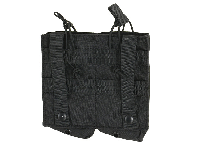 Open Top Double 7.62x39 AK Mag Pouch - Black [8FIELDS]
