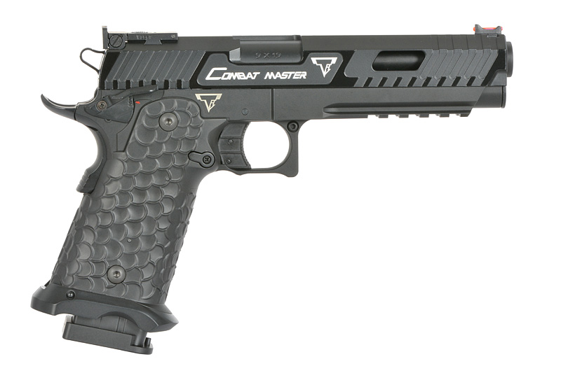 CYMA/EMG CM.138S TTI JW3 Combat Master AEP, schwarz, S-Line mit JEFFTRON Mosfet MICRO, lizensiert