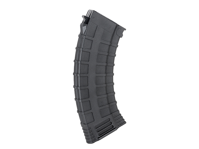 130rds AK47 Reinforced Polymer Midcap Magazin, Schwarz