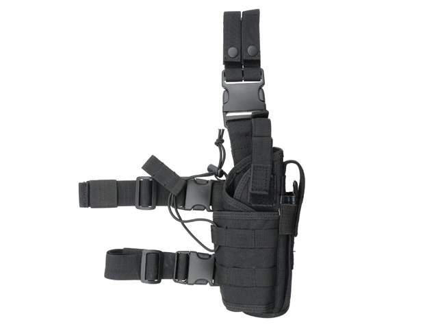 2-Ways Carrying Type Tactical Drop Leg Holster - Black [8FIELDS]