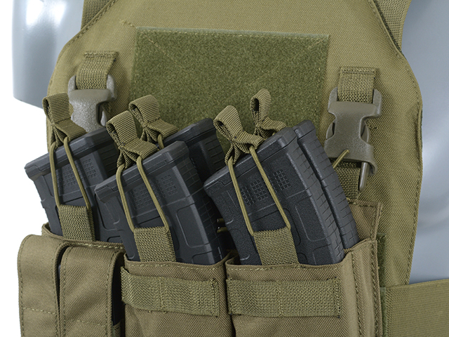 Buckle Up Triple AK Mag/Pistol Pouch Panel - Olive