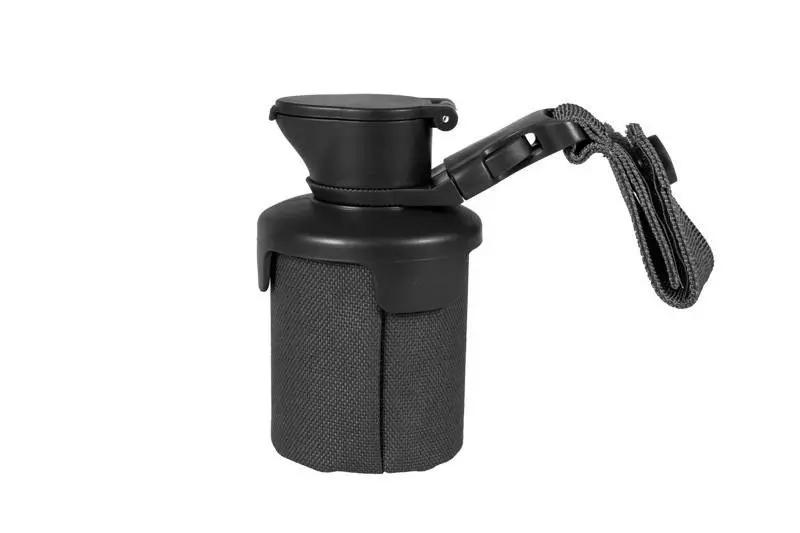 Kugelbeutel mit Flaschenkopf, faltbar mit Molleclip, BK