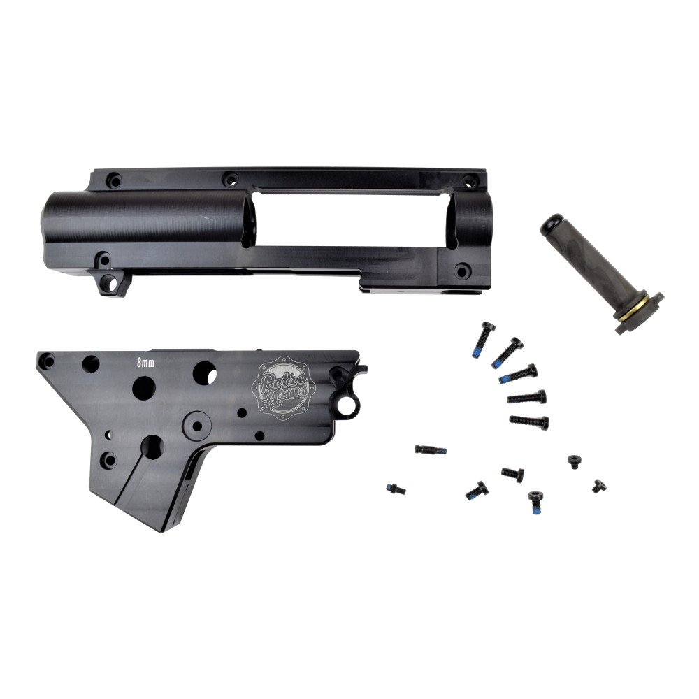 Retroarms CNC 8mm SPLIT-V2-Gearboxshell mit FSWS und QD-Springguide