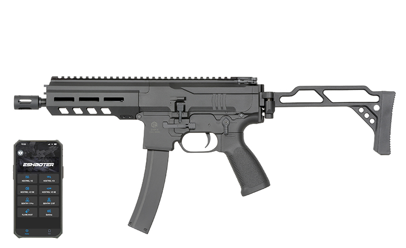 DMP-9 0,5J AEG mit Bluetooth Eshooter ETU, normale Drosselung