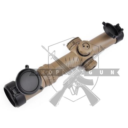 1-4 x 24 SE Zielfernrohr mit rot/grün beleuchtetem Fadenkreuz (TAN)