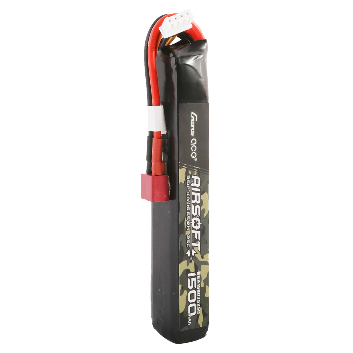 GensAce 25C 1500mAh 3S1P 11.1V, Sticktype mit T-Stecker