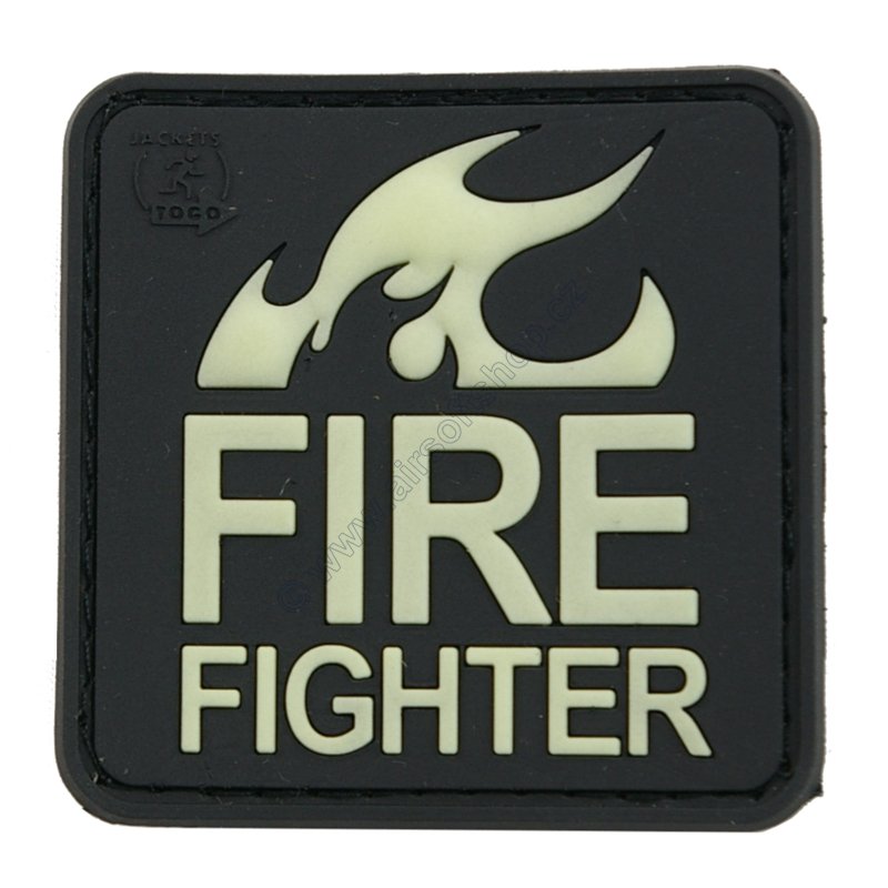 "Firefighter"-Patch, glow in the dark