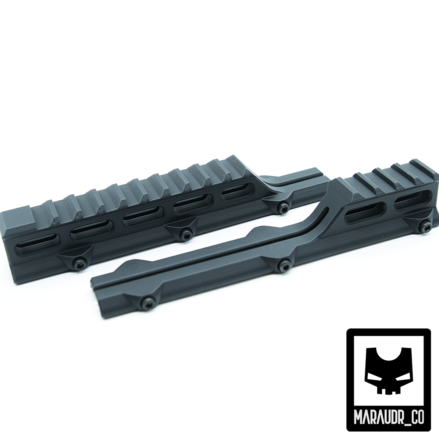 Maraudr.co 2x 160mm Riser Rail Set für AGP-9, SSR-9 und weitere (BK)
